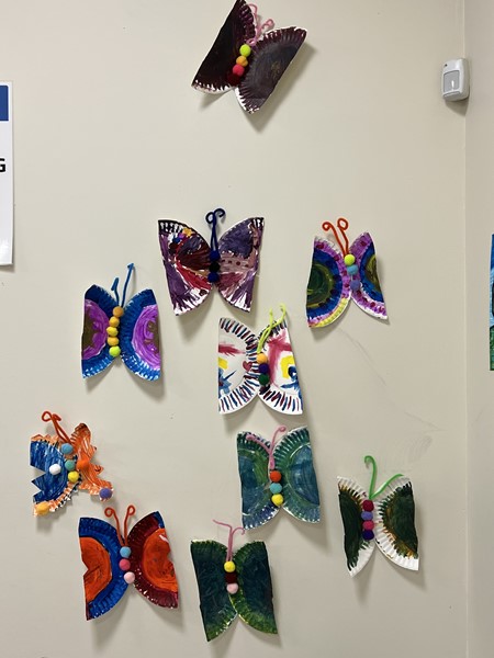 Butterfly art exhibit!